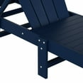 thumbnail image 4 of Laguna Adirondack Poly Reclining Chaise Lounge With Wheels, Navy Blue, 4 of 11