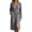 #051-Gray, variant on Women's Wrap Robe Plain Long Sleeve Front with Belt Pockets 1 Pack Sizes S to XXXL Polyester Spandex for Lounge Wear