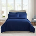 thumbnail image 2 of JML 3 Pieces King Quilt Set, Soft Lightweight Microfiber Bedspread,1 Quilt 2 Shams, Navy, 2 of 6