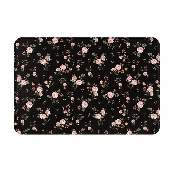 Logiee Flowers Print Welcome Mats for Entryway,Door Mat for Front Door,Entry Mat,Doormat for Garden, Garage, Patio, Home, Porch Decor