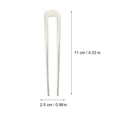 thumbnail image 2 of SHINYPASING 8Pcs Simple Metal Hairpins U Shape Hair Forks Assorted Color Elegant Lady Barrettes, 2 of 7
