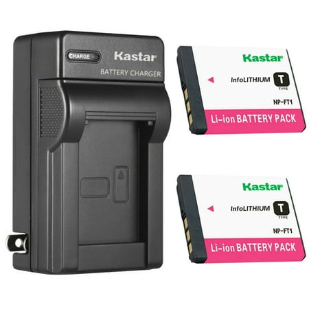 Kastar 2-Pack Battery and AC Wall Charger Replacement for Sony Cyber-shot DSC-L1 Cyber-shot DSC-L1/B Cyber-shot DSC-L1/L Cyber-shot DSC-L1/LJ Cyber-shot DSC-L1/R Cyber-shot DSC-L1/S DSC-L1/W
