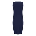 thumbnail image 6 of Elainilye Fashion Dresses for Women Summer Sleeveless Casual Sexy Long Dress Date Night Dress,Blue, 6 of 7