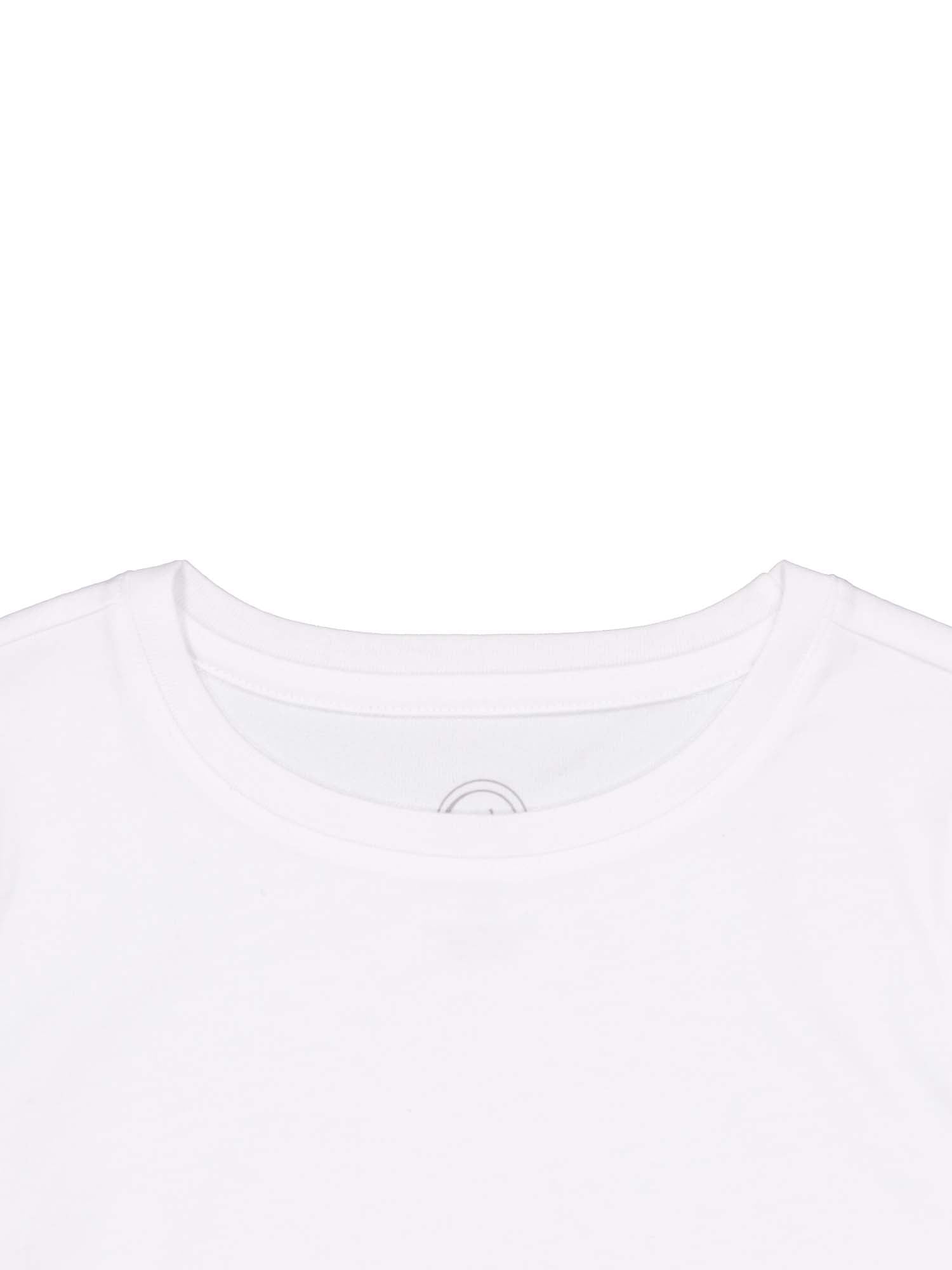 Wonder Nation Girls Long Sleeve Kid Tough T-Shirt, 3-Pack, Sizes 4-18 & Plus