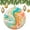 pattern-1, variant on Christmas Ornament Abstract Orange, Pink And Green Marbled Tile Double Sided Porcelain 3 Inch Marble Texture Christmas Tree Hanging Accessories Merry Xmas for Family & Friends
