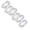 White 6 PCS, variant on 2 PCS 100% Cotton Terry Mop Pads,8x15 inch Strong Double-Sided Terry Cloth Mop Covers,Reusable Mop Pads,Replacement Washable Mop Head for Mop for Surface/Hardwood Floor Cleaning (White)