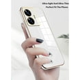 thumbnail image 3 of Compatible with Realme C55 Case for Women Men, Ultra Thin Realme C55 Phone Case Silicone Cute Shockproof Plating Electroplate Soft Cases Cover (White), 3 of 13