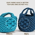 thumbnail image 2 of 200g/196ft T Shirt Yarn, Tshirt Crochet Yarn for Crocheting Bag/Craft Project/Home Decor,  Crochet with Polyester Spandex Blend Stretch Fabric, 2 of 6