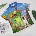 thumbnail image 2 of My Singing Monsters Mens Hawaiian Shirt Loose Fit Shirts - Short Sleeve And Button Down Hawaiian Shirt for Men with Pocket, 2 of 7