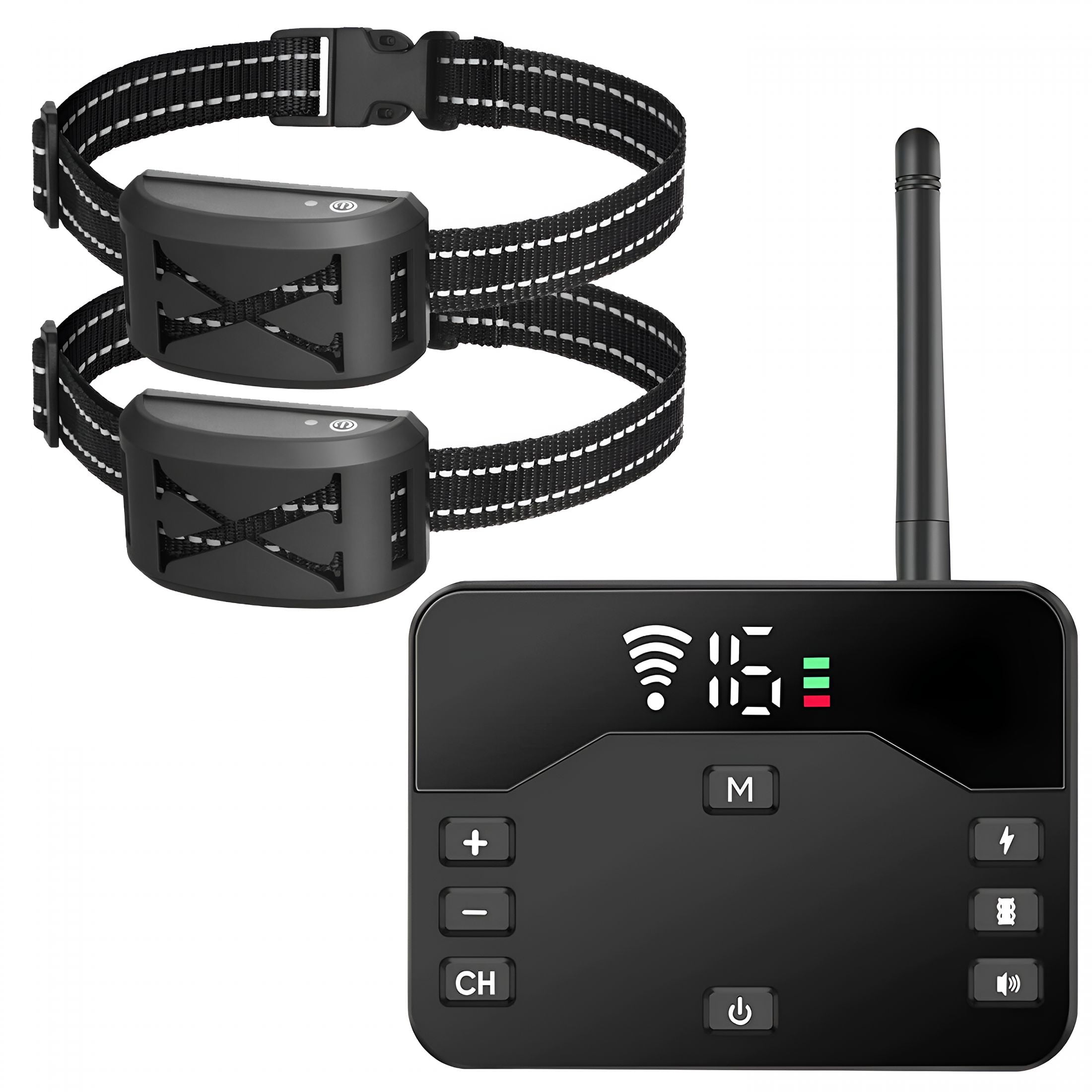 GASTROPOD Wireless Dog Fence for 2 Dogs, Electric Fence for Dogs 2 in 1 Wireless Dog Fence Collar Pet Containment System