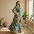 thumbnail image 3 of Oussum Plus Size Kaftans Dresses for Women Long Maxi Dress Ladies Caftans, 3 of 6