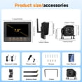 thumbnail image 4 of Kit de Cámara de Respaldo Inalámbrica con Monitor de 7 Pulgadas, Cámara de Visión Nocturna HD 720P IR Impermeable IP68 con Visión Trasera a BSD Compatible con Enfoque Manual para Tractor, Camión,..., 4 of 7