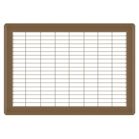 

10in x 16in Imperial Brown Heavy Gauge Steel Floor Grille - Heating and Cooling Air Vent