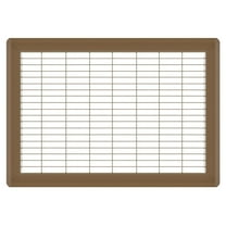 10in x 16in Imperial Brown Heavy Gauge Steel Floor Grille - Heating and Cooling Air Vent