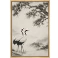 thumbnail image 6 of Framed Canvas Print Chinese Crane Wall Art Elegant Oriental Bird Nature Decorative for Living Room Bedroom - 24"x36" NATURAL, 6 of 8