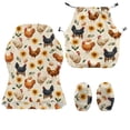 thumbnail image 7 of TSOVTHRID Rooster Chicken Sunflower Print 4 PCS Gaming Chair Cover with Armrest Slipcovers Soft Stretchable Washable Computer Chair Seat Slipcovers Cat Scratch Proof, 7 of 7