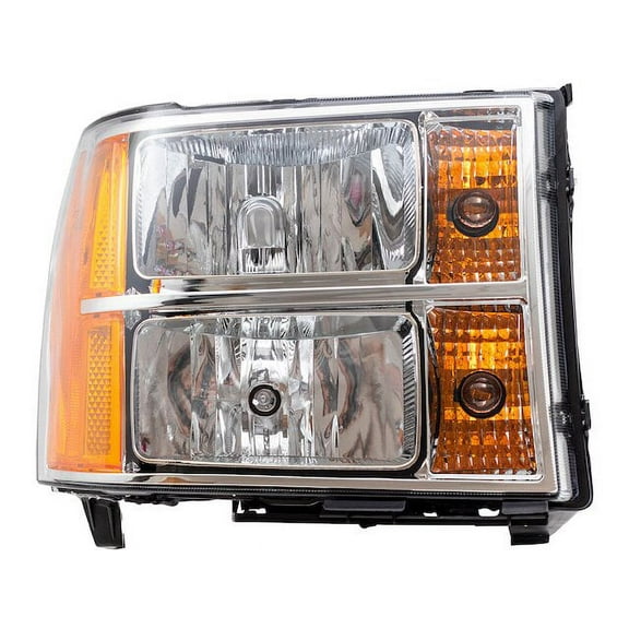 Right Headlight Assembly - Compatible with 2007 - 2014 GMC Sierra 2500 HD 2008 2009 2010 2011 2012 2013