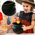 thumbnail image 6 of 4-Piece Pumpkin And Witch Cauldron Bucket Set With Lids Complete Set Includes Small Medium Large Pumpkins And Cauldron Light Up Glow In The Dark Design For Trick Or, 6 of 6