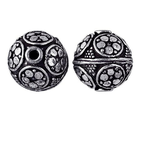 Design Bali Bead - BSF-110 Silver Overlay Bali Bead