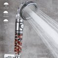 thumbnail image 3 of Shower Head High Pressure Shower Head Anti Limescale Filtering Shower Head, Universal Water Saving Hand Shower Massage Shower Suitable for Bathroom(si, 3 of 5