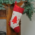 thumbnail image 2 of Northlight Embroidered Tree with Snowflakes Christmas Stocking - 18", 2 of 3