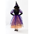 thumbnail image 2 of Witch Halloween LIGHT UP Costume Girls with FREE BROOM and HAT M (6-8), 2 of 2