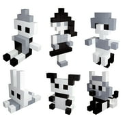 PicassoTiles 101PCS Black & White 1 Magnetic Puzzle Cube Set, STEM Educational Building Blocks, Sensory Learning Toy with Idea Book for Kids
