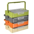 thumbnail image 5 of Plastic Storage Box Stackable Tool Organizers With Removable Partition For 20kg Load Capacity And Clear Viewing Window, 5 of 9