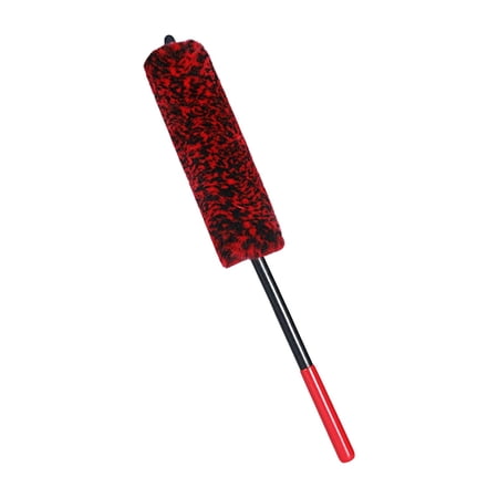 Car Wheel Brush Multipurpose Tools Rim Long Handle Auto Wheel Detailing Brush, for Exhaust Tips Washing Wheels Exterior S