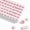 Crystal Pink, variant on COSTOM MDA Keycaps,115 Jelly Keycaps,Transparent Pink Custom Keycaps for 60/65/75/100 Mechanical Keyboards,White