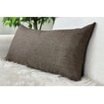 thumbnail image 3 of Aiking Home Woven Fine Faux Linen Throw Pillow Cover, size 14"x26", Brown, 3 of 6