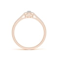 thumbnail image 2 of ANGARA Natural Oval Diamond Halo Engagement Ring in 14K Rose Gold for Women (Size-4x3mm| Color-H| Clarity-SI2) | April Birthstone, Anniversary, Jewelry Gift for Women | Natural Diamond Ring, 2 of 9