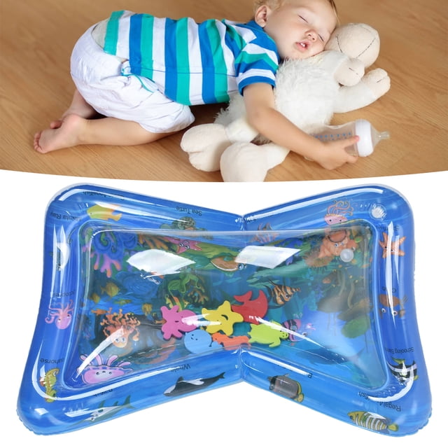 Estera de agua PVC azul inflable ANGGREK estimula el desarrollo del cerebro para bebés de 1 a 3 años