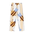 thumbnail image 3 of Lsque A Bee Print Men's Pajama Pants, Lounge Pant - Comfortable Home Wear,Elastic Waistband, Stylish Design-Large, 3 of 9
