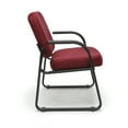 thumbnail image 3 of OFM Model 403 Fabric Guest and Reception Chair with Arms and Extra Thick Cushion, Wine, 3 of 4