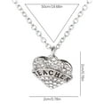 thumbnail image 5 of Carta Miembros de la familia Collar de corazón de diamante completo Accesorios de moda para mujer Wmkox8yi  sjalhkljlk1114, 5 of 5
