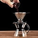 thumbnail image 1 of Cafetera para verter, jarra de vidrio de borosilicato, filtro sin papel de acero inoxidable resistente a la oxidación, colador manual, cafetera de goteo de vidrio, regalos de café de 20 oz TUNC Sencillez, 1 of 5