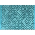 thumbnail image 1 of Ahgly Company Indoor Rectangle Abstract Light Blue Modern Area Rugs, 8' x 10', 1 of 4