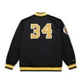 thumbnail image 3 of Men's-Mitchell & Ness Shaquille O'Neal Black Los Angeles Lakers NBA Legends Full-Snap Satin Jacket, 3 of 7