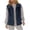 153#Blue, variant on Women Solid Lapel Fleece Vest Soft Sleeveless Zip Front Vest Everyday Casual Outer Coat with Pockets Light Blue XL