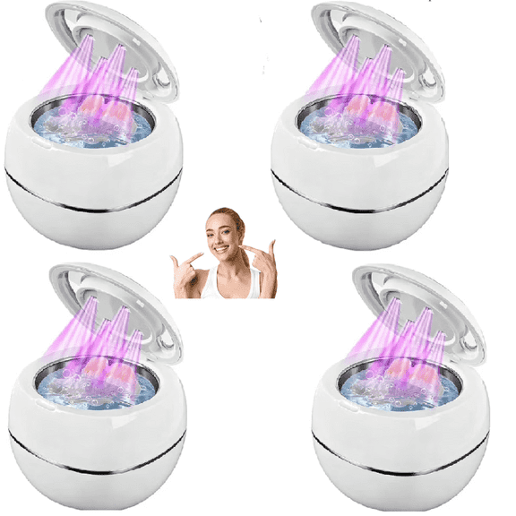Denture Dome -1pcs Ultrasonic UV Dentures Cleaning Domes for Dentures, Mouth Guards, Jewelry,  Denture Dome - Just Fresher, Safer Dentures—Every Single Day (White)