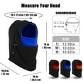 thumbnail image 2 of Children Winter Trapper Hat/Balaclava Fleece Windproof Ski Mask, IClover Unisex Ushanka Hunting Hat Russian Trooper Ear Flap Chin Strap Hat with Windproof Mask-Keep Warm in Cold Weather Black & Blue, 2 of 8
