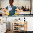 thumbnail image 4 of Costway Rolling Kitchen Trolley Cart Stainless Steel Countertop w/ Storage Drawer Shelf, 4 of 6