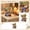 Style B002, variant on Thanksgiving Highland Cow Figurine with Pumpkin & Autumn Leaf Crown, Rustic Farmhouse Fall Tabletop Decor, Cute Highland Cow Harvest Centerpiece for Kitchen Shelf Mantel Holiday Home Decoration