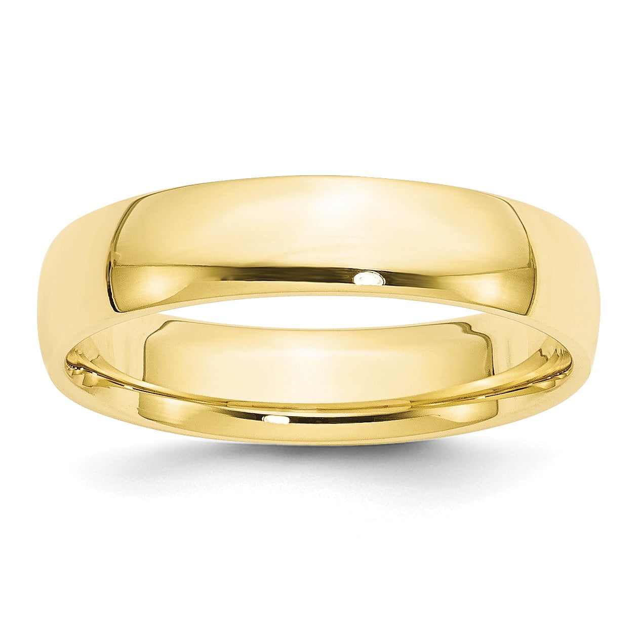 Bonyak Jewelry 10k Yellow Gold 2mm Light Comfort Fit Band Size 16