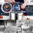 thumbnail image 6 of Food Processors,500W Powerful Small Meat Grinder & Food Chopper Electric Vegetable Chopper with One 8-Cups Bowl & S Blades for Meat/fish/Vegetable/Baby Food, 6 of 11
