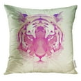 thumbnail image 1 of EREHome Taie d'Oreiller Colorée Polygone Bas Poly Animal Design Graphique Tigre Géométrique 20x20 Pouces, 1 of 1