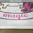 thumbnail image 6 of Ambesonne Cartoon Place Mats Set of 4, Unicorn with Pink Hair, Standard Size, Pink White, 6 of 6