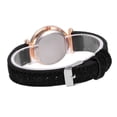 thumbnail image 3 of Reloj de cuarzo para mujer, unisex, con estrellas, punta pequeña, correa esmerilada y escala romana. Reloj de cuarzo., 3 of 4