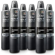6 Cans Of Dove Men+Care Invisible Dry 150Ml Anti-Perspirant Anti-Transpirant Spray